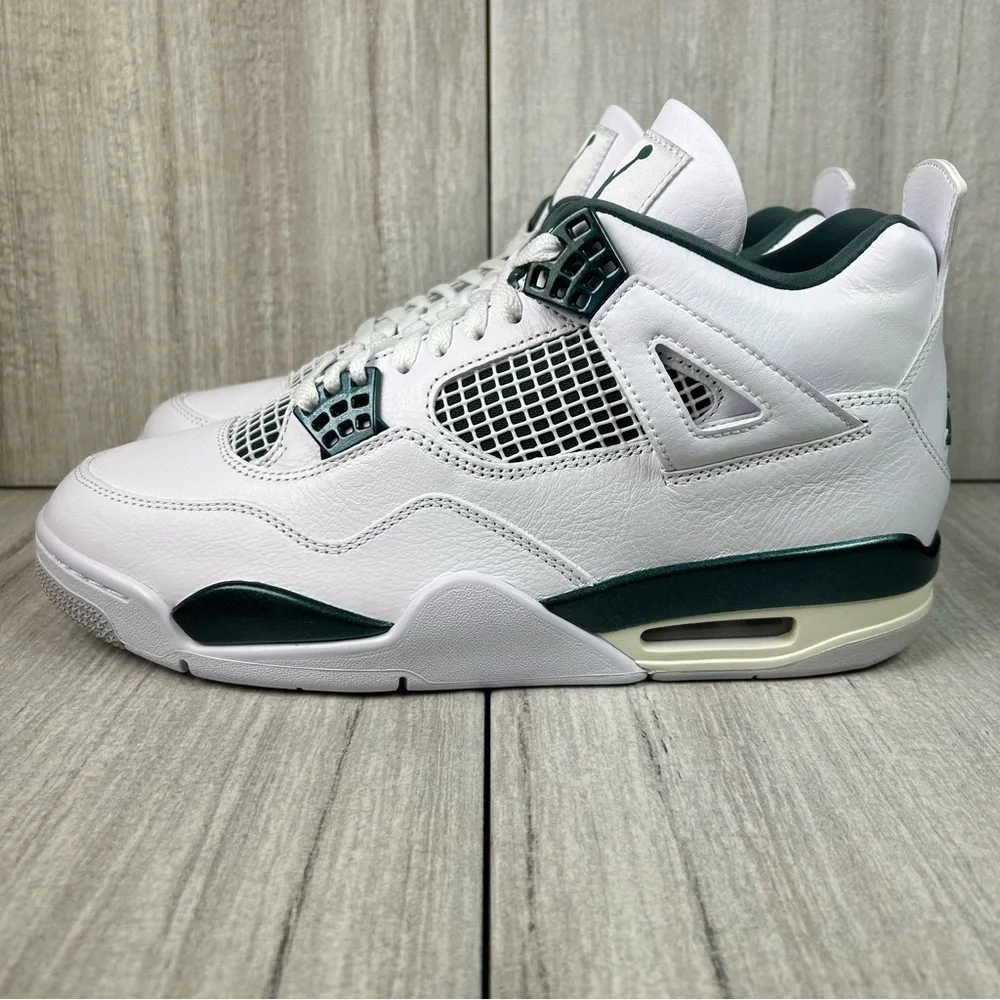 NEW Jordan 4 Retro Oxidized Green Sail White Sneakers fq8138-103 Mens Size 9.5